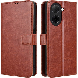Klapkové puzdro pre Xiaomi Redmi A5, Crazy Horse Wallet, hnedé