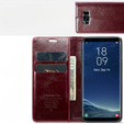 CASEME flipové puzdro pre Samsung Galaxy S8, Waxy Textured, červené