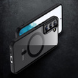 Obal na mobil pre Samsung Galaxy S22 5G, ERBORD Hybrid MagSafe Case, čierne