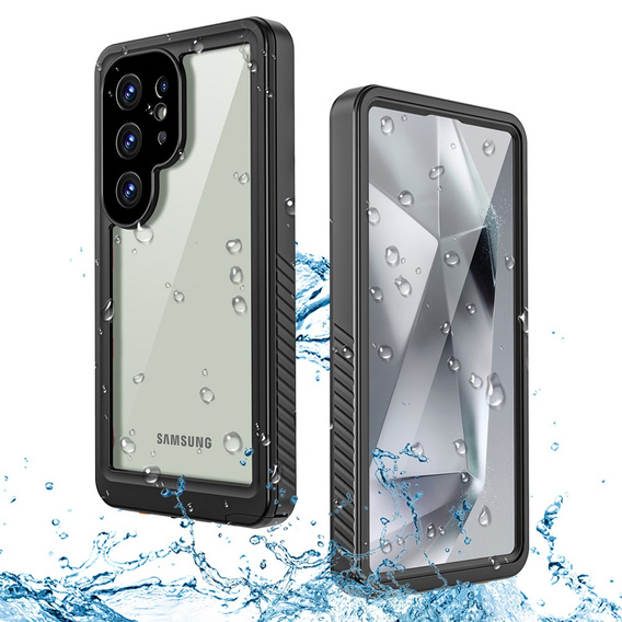 Vodotesné puzdro IP68 pre Samsung Galaxy S25 Ultra, čierne