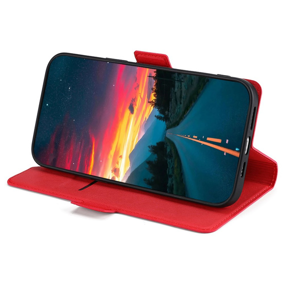 Klapkové puzdro pre Motorola Edge 30 Neo 5G, Wallet Thin Magnet, červené