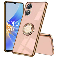 Obal na mobil pre Oppo A17, Electro Ring, ružové