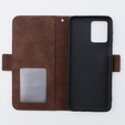 Klapkové puzdro pre Motorola Moto G54 5G, Card Slot, hnedé