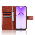 Klapkové puzdro pre Oppo A40 / Oppo A40m, Crazy Horse Wallet, hnedé