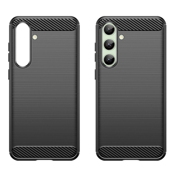 Obal na mobil pre Samsung Galaxy S24 FE, Carbon, čierne