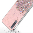 Obal na mobil pre Samsung Galaxy A7 2018, Glittery, ružové