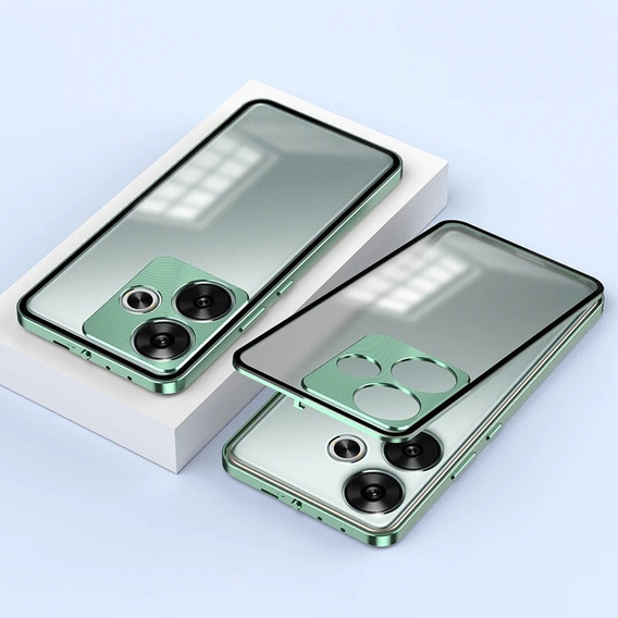Puzdro pre Xiaomi Poco F6, Frame Case, zelený