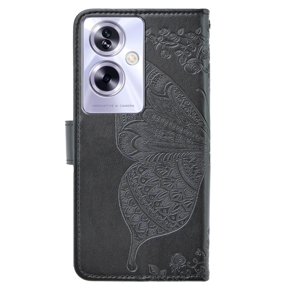 Klapkové puzdro pre Oppo A79 5G, Butterfly, čierne
