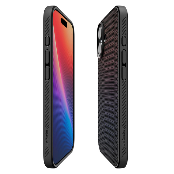 Puzdro Spigen Liquid Air pre iPhone 17, matná čierna