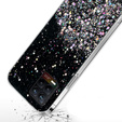 Obal na mobil pre Realme 8 / 8 Pro, Glittery, čierne