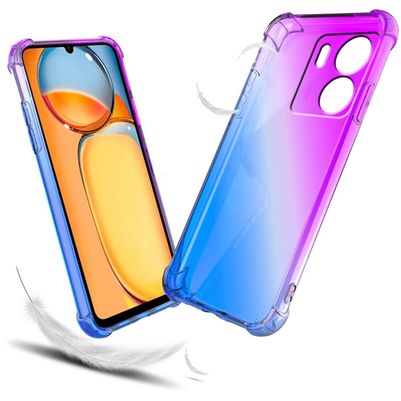 Puzdro pre Xiaomi Redmi 13C / Poco C65, Gradient Dropproof, Fialová / modrá