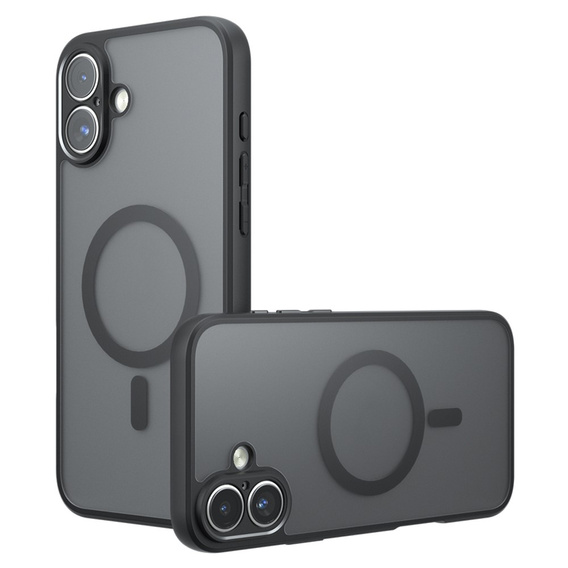 Matné puzdro pre iPhone 17, pre Magsafe, matné čierne