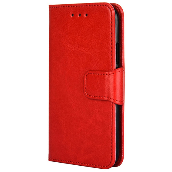 Klapkové puzdro pre TCL 305i, PU Leather Wallet Case, červené