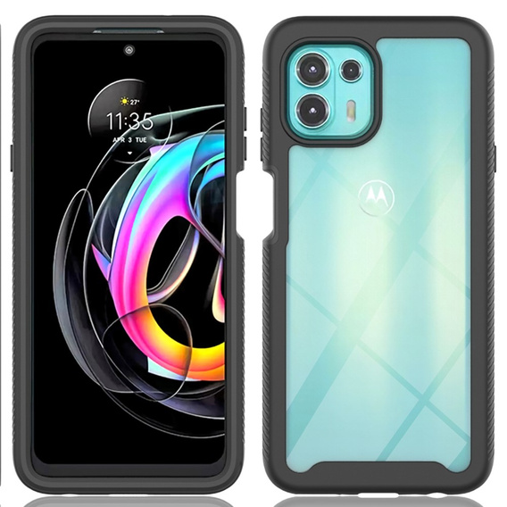 Puzdro pre Motorola Edge 20 Lite, Shockproof, s fóliou, modré