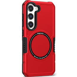Obal na mobil pre Samsung Galaxy S23 Plus, Protective MagSafe, červené