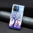 Klapkové puzdro pre Xiaomi Redmi 12C, Wallet, tree & owls, modré