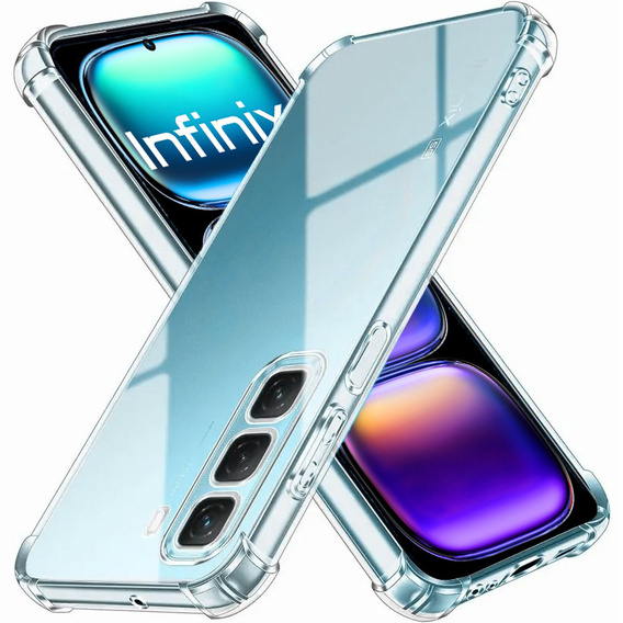 Obal na mobil pre Infinix Hot 50 Pro+ 4G, Dropproof, priehľadné