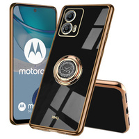 Obal na mobil pre Motorola Moto G53 5G, Electro Ring, čierne