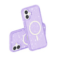 Puzdro pre iPhone 17, pre MagSafe, trblietavé, priesvitné fialové