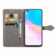 Klapkové puzdro pre Huawei nova 8i, Mandala, sivé