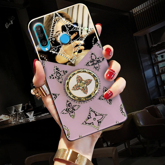 Fashion Obal na mobil pre Huawei P30 Lite, fialové