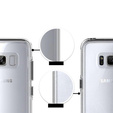 Obal na mobil pre Samsung Galaxy S8 Plus, Fusion Hybrid, priehľadné