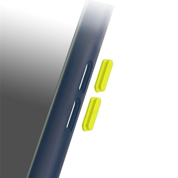 Silikónové puzdro pre Xiaomi Poco F6, s ochranou fotoaparátu, transparentné / modré