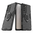 Obal na mobil pre Realme GT Explorer Master, Kickstand Ring, čierne