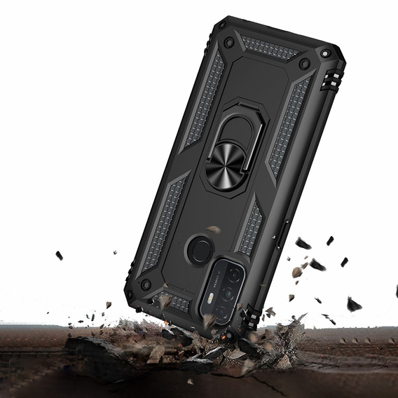Pancierované obal na mobil pre Oppo A53 / Oppo A53s / A32 4G, Nox Case Ring, čierne