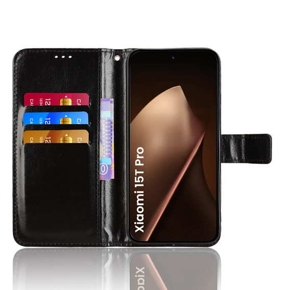 Puzdro s chlopňou Crazy Horse Wallet pre Xiaomi 15T Pro