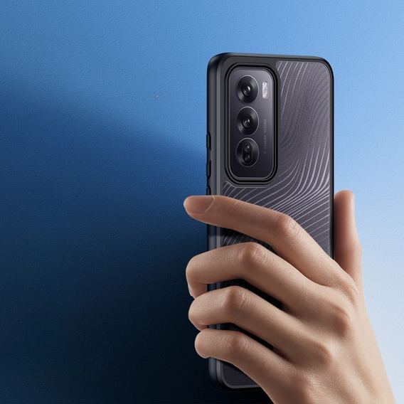 Puzdro DuxDucis pre Oppo Reno 12, Aimo case, transparentné / čierne