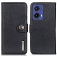 KHAZNEH RFID puzdro pre Motorola G85 5G, Litchi Texture, čierne