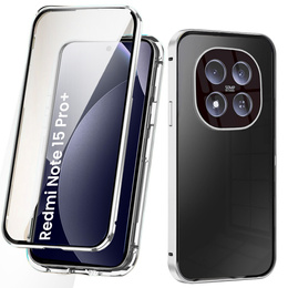 Magnetické dvojité sklenené puzdro pre Xiaomi Redmi Note 15 Pro Plus 5G / Poco M8 Pro 5G