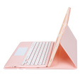 Puzdro + klávesnica Samsung Galaxy Tab S9+, Leather Pen Slot TouchPad, ružové rose gold