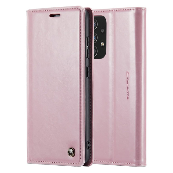 CASEME flipové puzdro pre Samsung Galaxy A33 5G, Waxy Textured, ružové