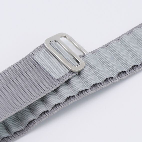 Nylonový remienok pre Apple Watch 1/2/3/4/5/6/7/8/SE/ULTRA 42/44/45/49 mm, sivý