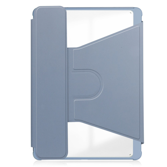Puzdro s klávesnicou pre Samsung Galaxy Tab A9+, Rotary 360° Leather, fialové