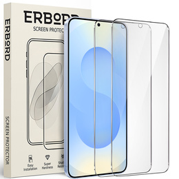 2x tvrdené sklo pre Samsung Galaxy S24+/S25+ Plus, ERBORD 9H Hard Glass na displeji