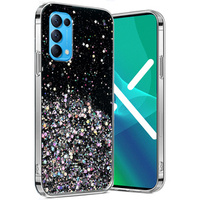 Obal na mobil pre OPPO Reno 5 5G, Glittery, čierne