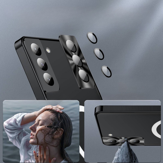 Ochranné puzdro na fotoaparát pre Samsung Galaxy S21+ Plus, CamShield MagSafe, transparentné / čierne