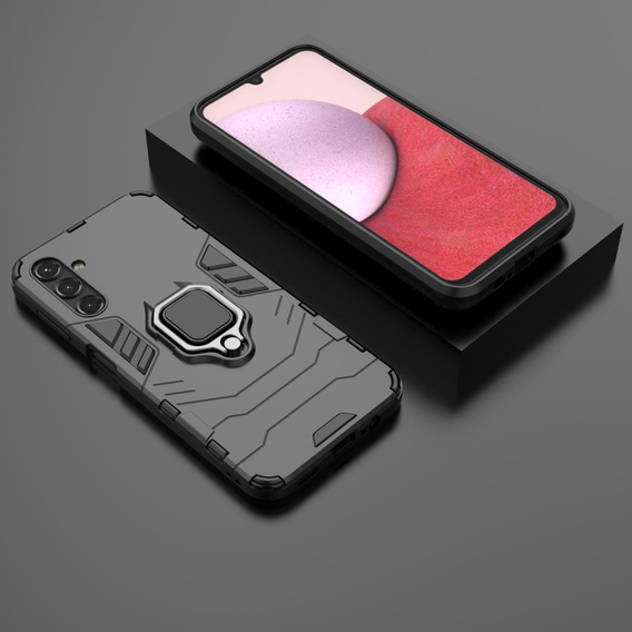 Obal na mobil pre Samsung Galaxy A14 4G/5G, Kickstand Ring, čierne