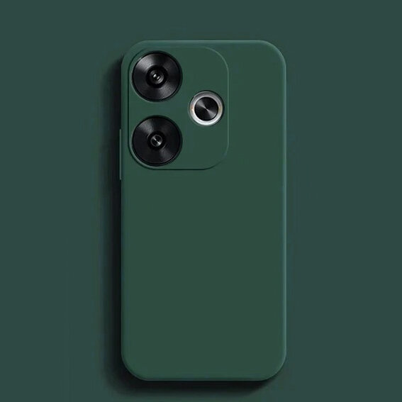 Obal na mobil pre Xiaomi Poco F6, Silicone Lite, zelený
