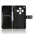 Klapkové puzdro pre Oppo Find X8 Pro, Crazy Horse Wallet, čierne