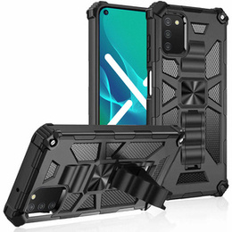Obal na mobil pre Samsung Galaxy A03s, Armor Kickstand, čierne