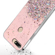 Obal na mobil pre Huawei Y7 2018/Enjoy 8, Glittery, ružové