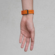ERBORD Univerzálny silikónový remienok 22mm, Dual Color, oranžový / čierny / čierna pracka