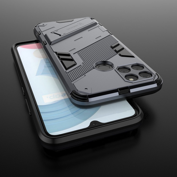 Puzdro pre Realme C21Y/C25Y, Military kickstand, modré