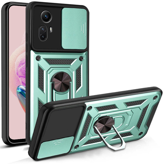 Obal na mobil pre Xiaomi Redmi Note 12S 4G, CamShield Slide, zelené