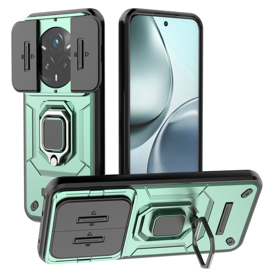 Obal na mobil pre Realme 14 Pro+ 5G, CamShield Slide, zelený