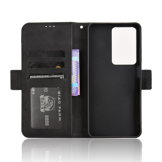 Klapkové puzdro pre Realme 14X / Realme C75, Card Slot, čierne